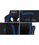 Huzaro FORCE 2.5 BLUE MESH Gaming armchair Mesh seat Black, Blue