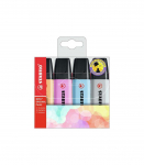 STABILO tekstimarker, BOSS ORIGINAL, pastelne, 4 v&auml;rvi / oranž, sinine, fuksia, siidihall