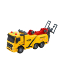 Car Tow Truck Roadside Assistance Hook Platform Lights Sounds 1:16