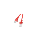 Lanberg Patchcord CAT.5E UTP 0.25M fluke passed 10-pack, Red PCU5-20CC-0025-R