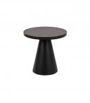 Diivanilaud SOLI D45xH45cm, must klaas, metall