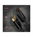 AXAGON Active adapter DisplayPort to HDMI 0.15 m