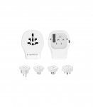 Gembird TPA-1A2C20-02-W Universal travel power adapter, 20 W, white Gembird
