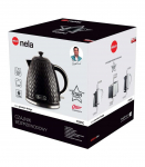 ELDOM NELA kettle, 1.7 l capacity, 2000 W power, black