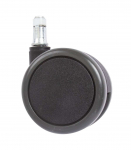 Toolirattad, 5tk komplektis, D65mm, piduriga, must, tihvt 11mm, universaalne, kumm