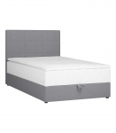 Kontinentaalvoodi LEVI 120x200cm, madratsiga, hall, 123x210xH114,5cm