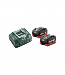 Basic set: 2 x 5,5Ah LiHD akut + ASC 145 laadija, Metabo