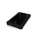 Raidsonic ICY BOX IB-233U3-B External enclosure for 2.5" SATA HDD/SSD with USB 3.0 interface and silicone protection