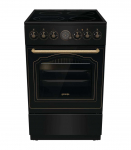 Gorenje Cooker GECS5B70CLB Hob type Vitroceramic Oven type Electric Black Width 50 cm Depth 59.4 cm 70 L