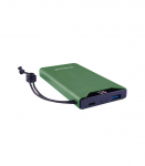 POWER BANK USB 10000MAH QC3.0/GREEN 7332037 INTENSO