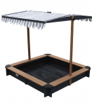 AXI Drewniana Piaskownica z Daszkiem Zamykana z Ławkami