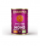 CHAMPER Coat & Skin Monoprotein Lamb - wet dog food - 400g
