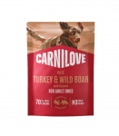 Carnilove Dog Pouch Pat&eacute; Turkey&Wildboar+Ros.300g