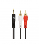 Cable 3,5mm MiniJack -2x RCA M/M 1,5m