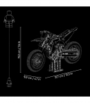 LEGO Technic Ducati Desmo450 MX Factory mootorratas