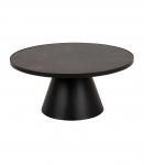 Diivanilaud SOLI D85xH40cm, must klaas