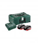 Basic set: 2 x 8,0 Ah LiHD + ASC 145 laadija + Metaloc, Metabo