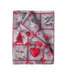 Laudlina WINTER FLOWERS, 136x220cm, s&uuml;damed, 50%pol&uuml;ester, 50%puuvill, kangas 385