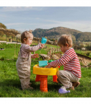 WOOPIE 2-&uuml;hes veelaud ja liivakast &mdash; piraadilaev, 8 tarvikut.