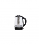 Camry Kettle CR 1290 Standard 2200 W 2 L Plastic/glass 360&deg; rotational base Black/Transparent