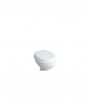 Soft toilet seat with a flap
