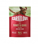 Carnilove Dog Pouch Pat&eacute; Turkey&Quial+Carrot 300g