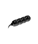 Power strip Power Watch 3m black (4 sockets)
