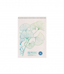 Herlitz spiraaliga m&auml;rkmik A7/50 ruuduline GREENline Ginkgo