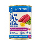 Petmex z jagnięciną i groszkiem dla ps&oacute;w dorosłych 400g