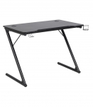 Kirjutuslaud TROOPER 100x60xH75cm, must, MDF, metall