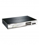 D-LINK DGS-1210-10P, Gigabit Smart III Switch with 8 10/100/1000Base-T PoE ports and 2 combo 1000Base-T/MiniGBIC (SFP)