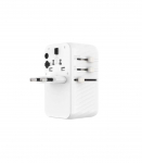 Fixed Voyager 85W travel adapter for EU, UK and USA/AUS, with 4xUSB-C and 1xUSB output Adapter
