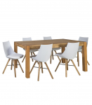 S&ouml;&ouml;gilauakomplekt CHICAGO NEW 6-tooliga (37021) lauaplaat: naturaalse tammespooniga MDF, viimistlus: &otilde;litatud
