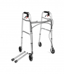 Four-wheeled wheelchair with brakes TIMAGO JMC-C 3223 Silver