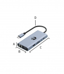 Hawk HW-HUB1101 11in1 Adapter USB-C
