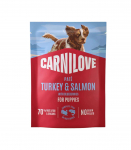 Carnilove Dog Pouch Pat&eacute; Turkey&Salm.+Blueb.Puppy 300g