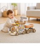 WOOPIE Interactive Train Ride-on Pusher 3-in-1 Educational Playing Light