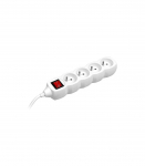 PowerWatch 3 m (4 socket) white with power switch