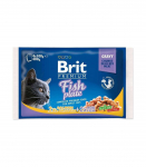 BRIT Premium Cat Fish Plate - wet cat food - 4x100g