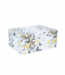 Pappkarp DIANA-4 kaanega 31x23xH14cm, valgel p&otilde;hjal liblikad