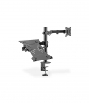 Digitus Desk Mount DA-90436 Tilt, swivel, height adjustment, rotate Maximum weight (capacity) 9 kg Black