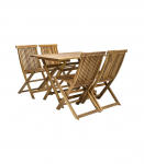 Aiam&ouml;&ouml;blikomplekt FINLAY laud ja 4 tooli