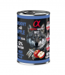 ALPHA SPIRIT WET Anchovies with apple - wet dog food - 400g