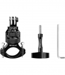 Aluminum 360&deg; PULUZ Steering Wheel Mount for Sports Cameras (Black)