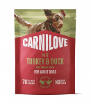Carnilove Dog Pouch Pat&eacute; Turkey&Duck+Timothy 300g