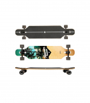 Longboard Raven Miami (pikk), ABEC9, 70mm