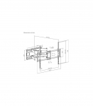 TV SET ACC WALL MOUNT 60-120"/WM-120ST-01 GEMBIRD
