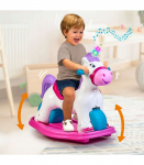 FEBER Interaktywny Bujany Jednorożec 2w1 &ndash; Jeździk Biegowy