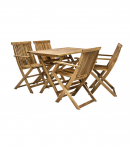 Aiam&ouml;&ouml;blikomplekt FINLAY laud ja 4 k&auml;etugedega tooli