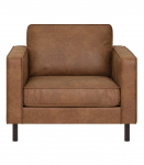 Tugitool LUCAS pruun, 94x90xH79cm